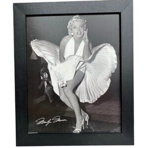 Marilyn Monroe in White Dress Framed Wall Photo by Pyramid Posters Size 23"Hx19"
